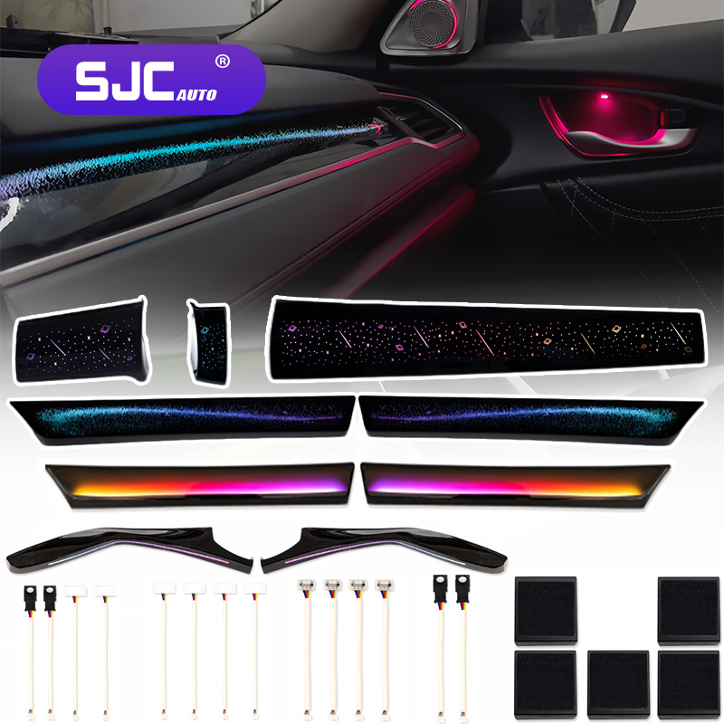 Car Ambient Lighting 64 Color - Lampu Ambient LED Interior Mobil NewSJC