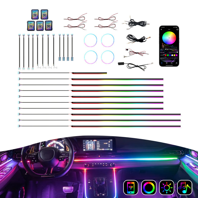 Car Ambient Lighting 18 In 1 - Kit Lampu Ambient Mobil Terlaris No.1