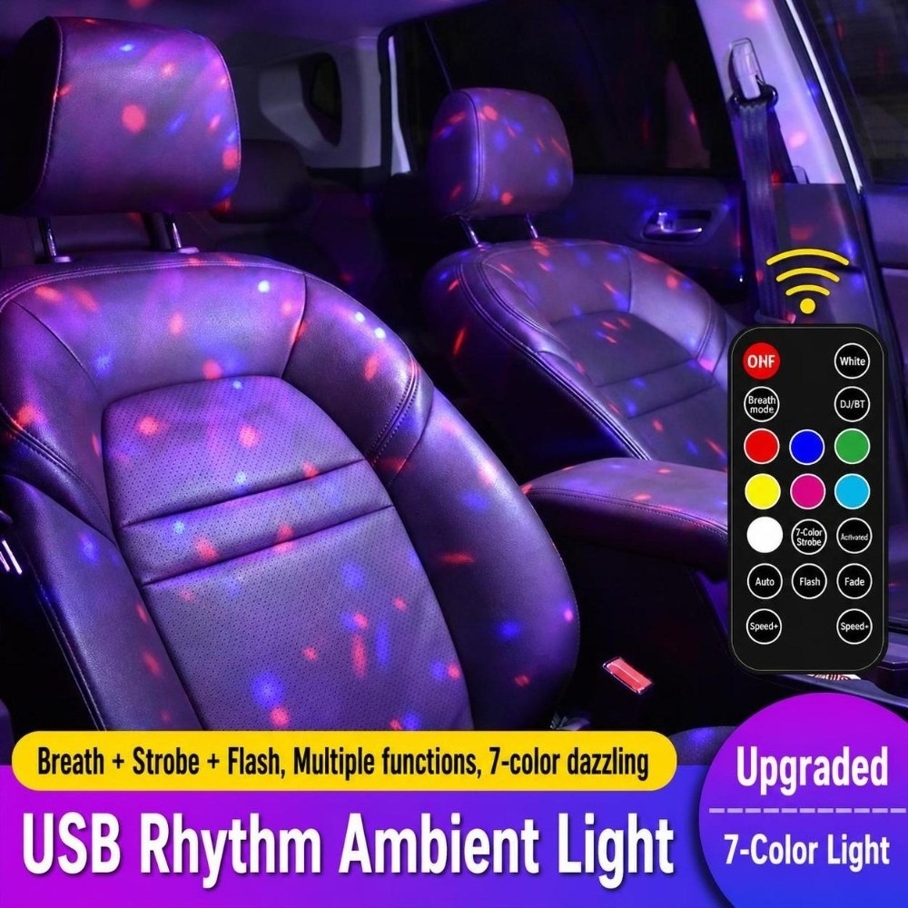 Car Ambient Light Sound Activated - Lampu Ambient Interior Mobil yang Diaktifkan