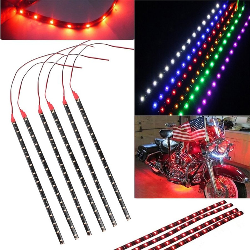 Car Led Strip 12V Waterproof - 6 buah lampu setrip LED tahan