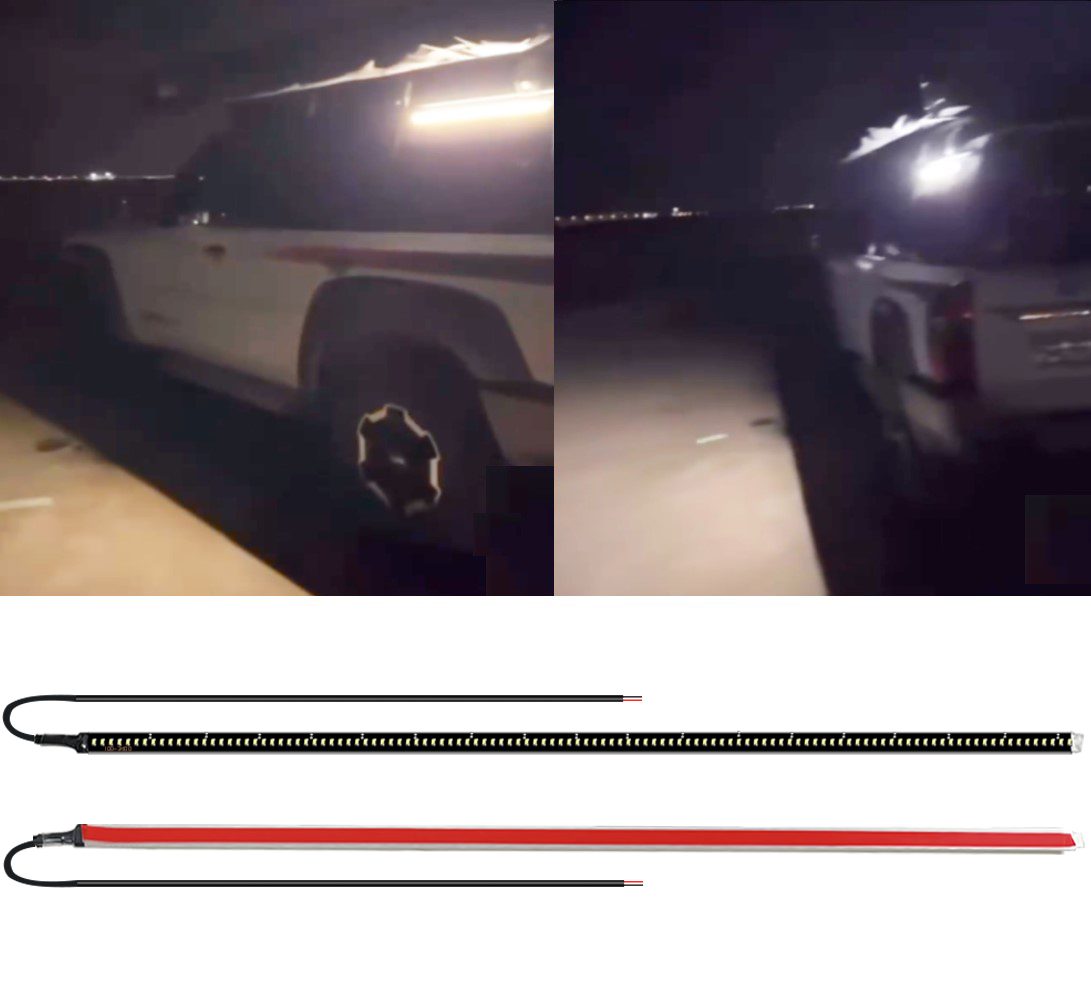 Car Led Strip 12V Waterproof - Lampu LED sisi mobil, 2 buah