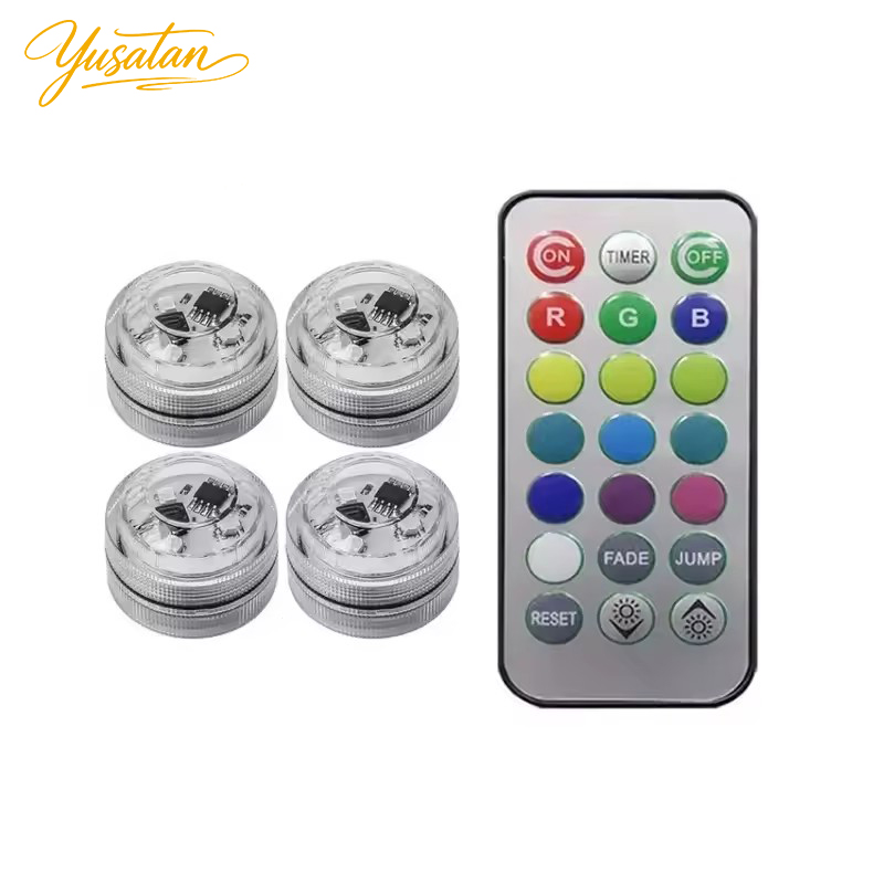 Car Ambient Light Kit With Remote - Lampu LED Interior Mobil Nirkabel Perekat
