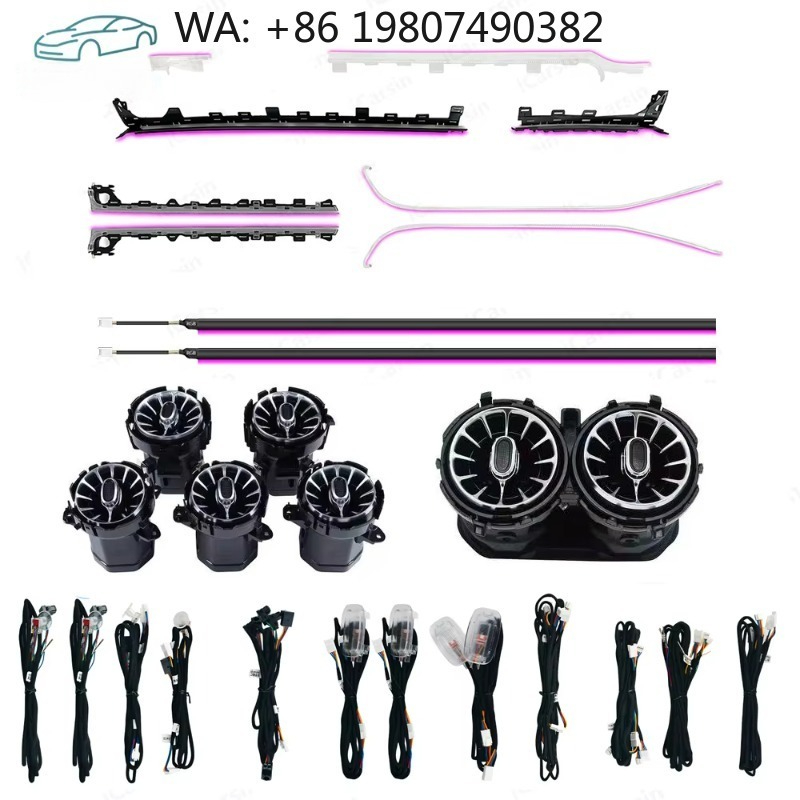 Car Ambient Lighting 64 Color - Lampu Atmosfer LED Interior RHD W177