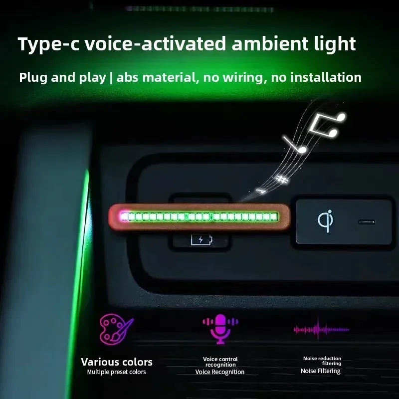 Lampu ritme RGB USB-C yang ind - Car Ambient Light Sound Activated ulasan dan harga