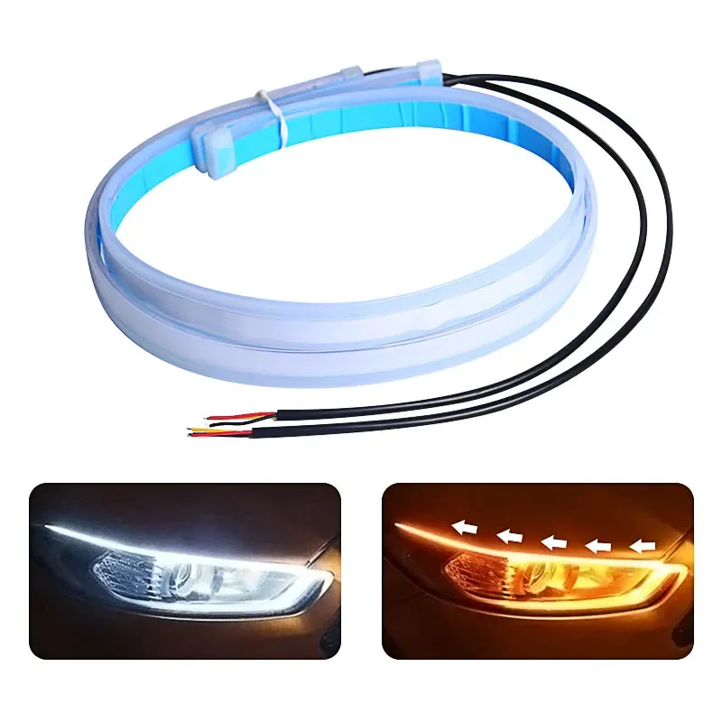 Lampu depan mobil LED DRL, cah - Car Led Strip 12V Waterproof ulasan dan harga