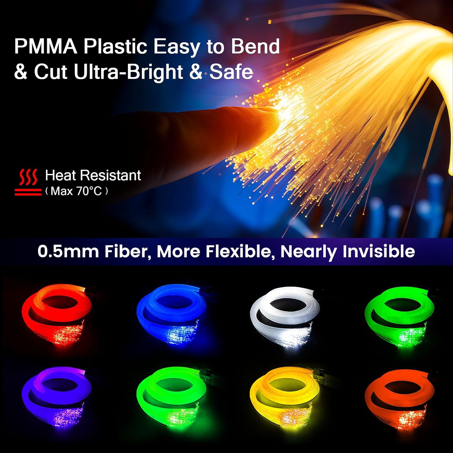 VASTFIRE Split RGBW 5W Sound-M - Car Roof Star Light Fiber Optic ulasan dan harga