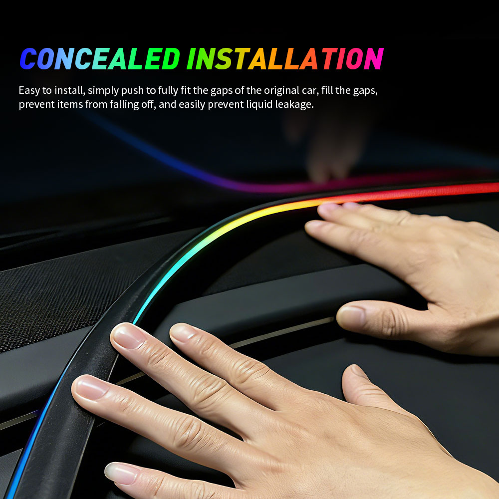 Lampu Ambient Interior Mobil R - Car Interior Led Strip App Control ulasan dan harga