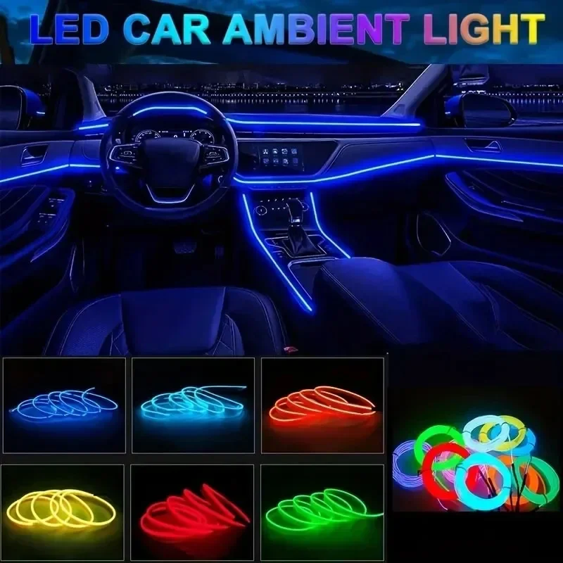 Lampu Atmosfer Interior Mobil  - Car Interior Neon Light Usb ulasan dan harga