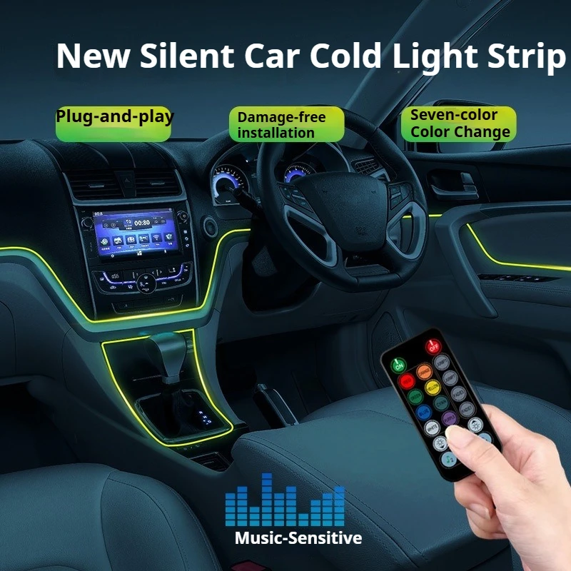 Lampu Ambient LED RGB untuk In - Car Ambient Light Sound Activated ulasan dan harga