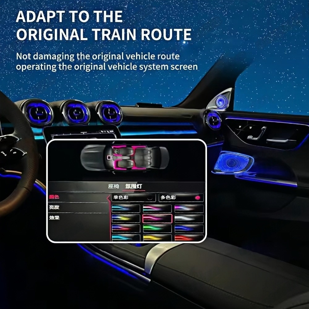 64 Warna Lampu LED Ambient unt - Car Ambient Lighting 64 Color ulasan dan harga