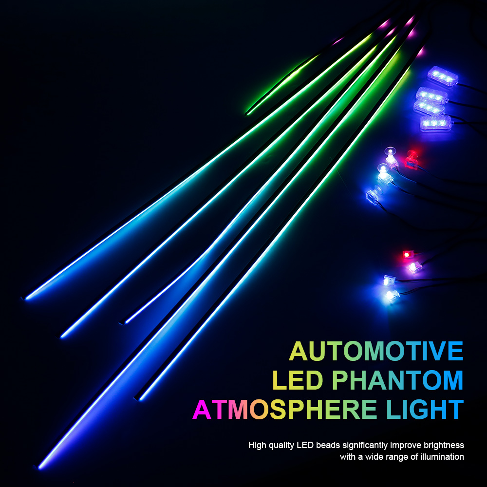 Lampu Led akrilik 18/22 dalam  - Car Ambient Lighting 64 Color ulasan dan harga