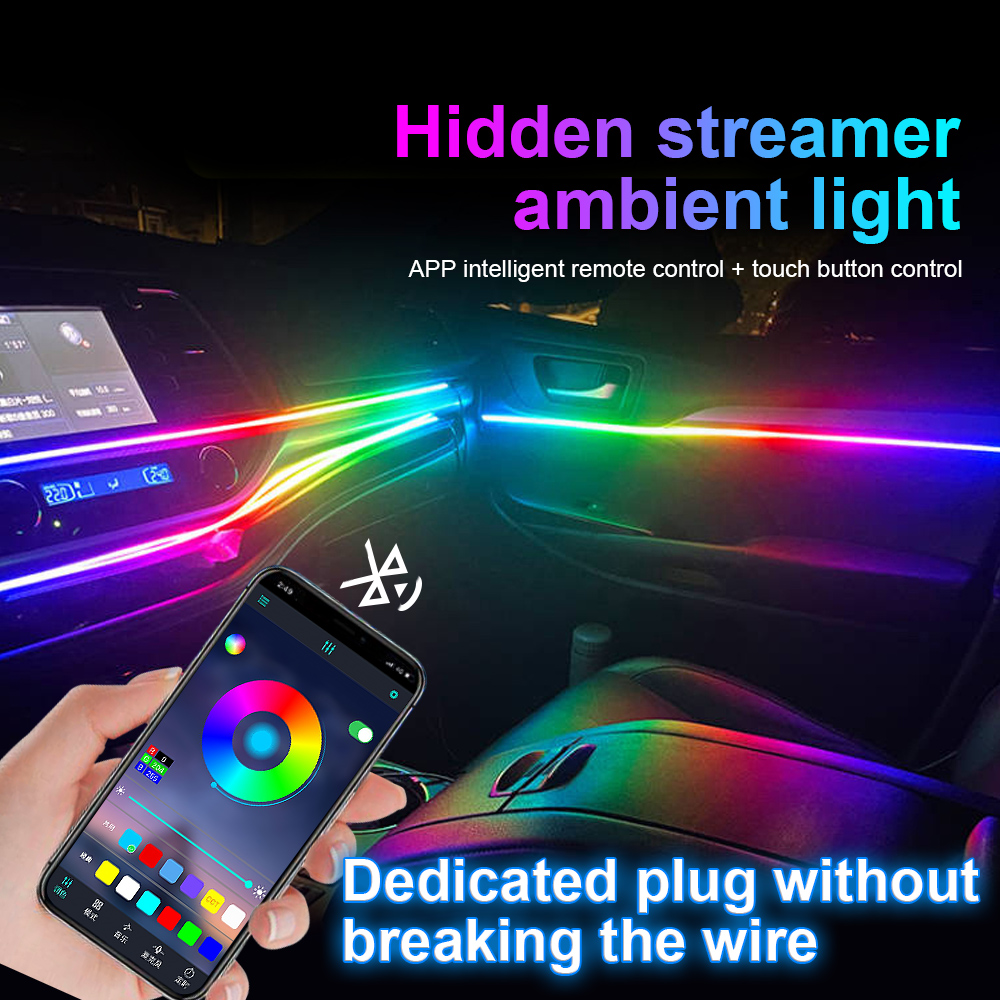 Lampu suasana mobil RGB Sympho - Car Ambient Lighting 64 Color ulasan dan harga