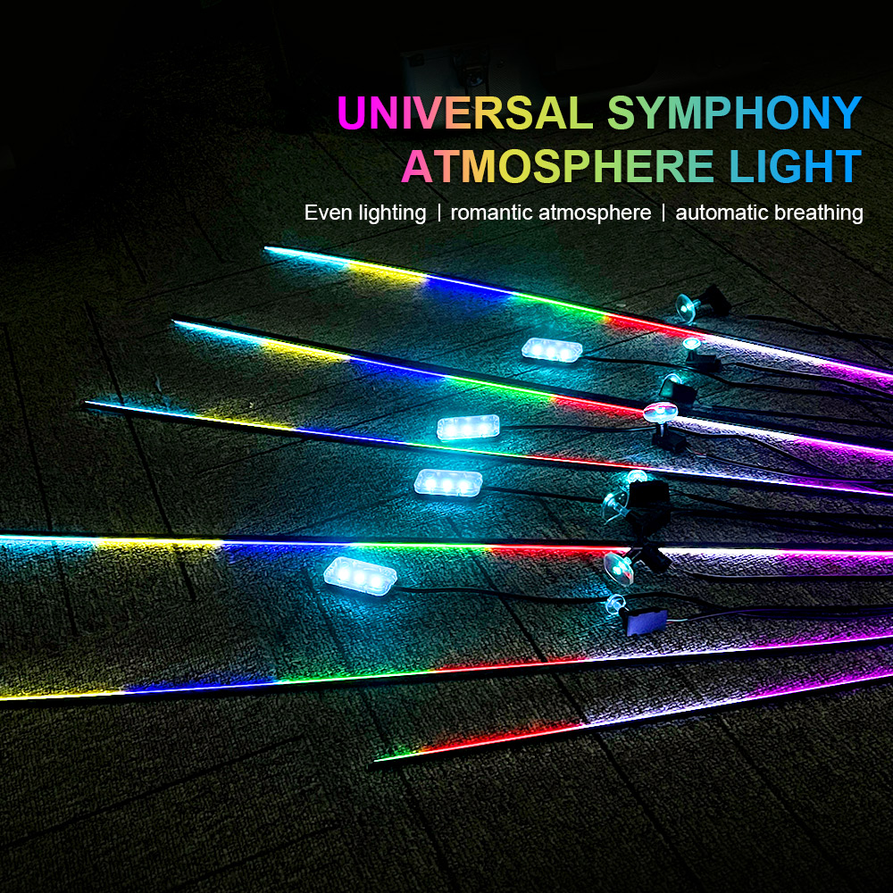 Lampu suasana mobil RGB Sympho - Car Ambient Lighting 64 Color ulasan dan harga