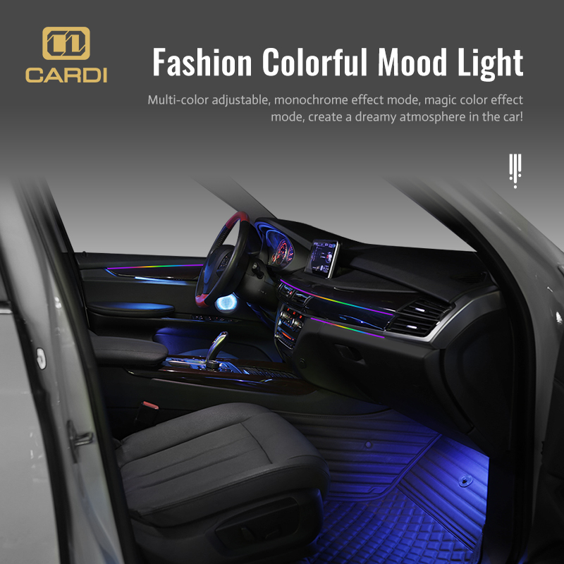 K4 18 1 Strip LED Neon Interio - Car Ambient Lighting 64 Color ulasan dan harga