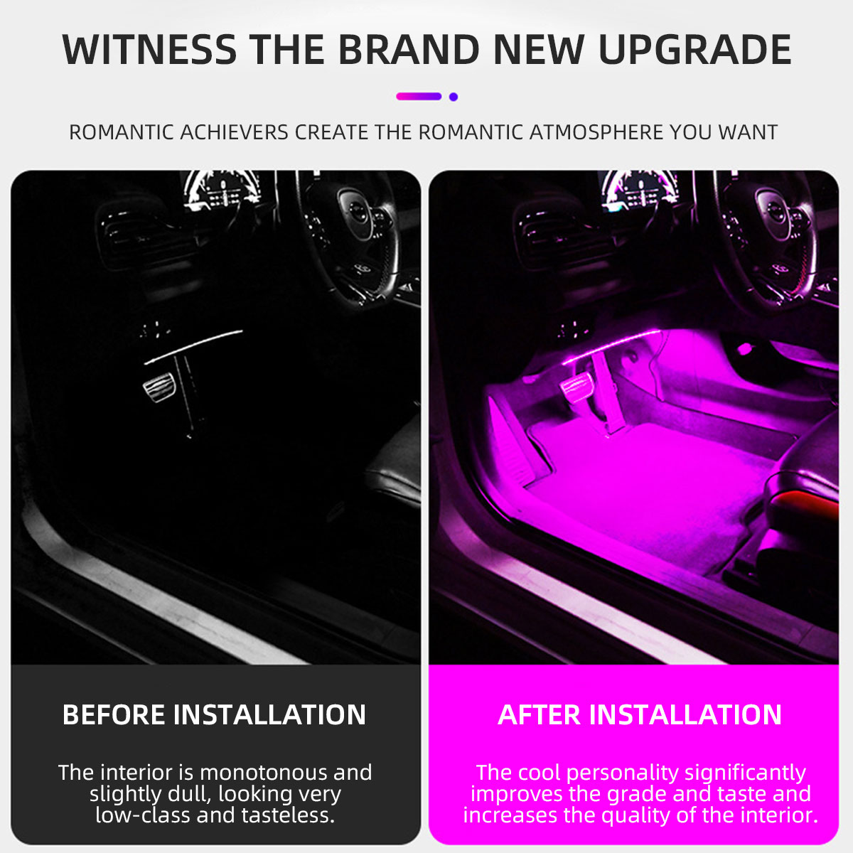 Lampu Dekoratif Atmosfer Pelan - Car Interior Neon Light Usb ulasan dan harga