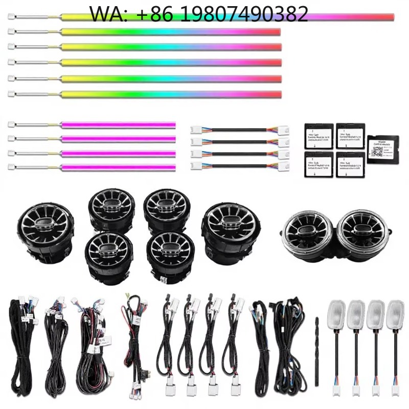 Lampu Strip Dinamis W217 W222  - Car Ambient Lighting 64 Color ulasan dan harga