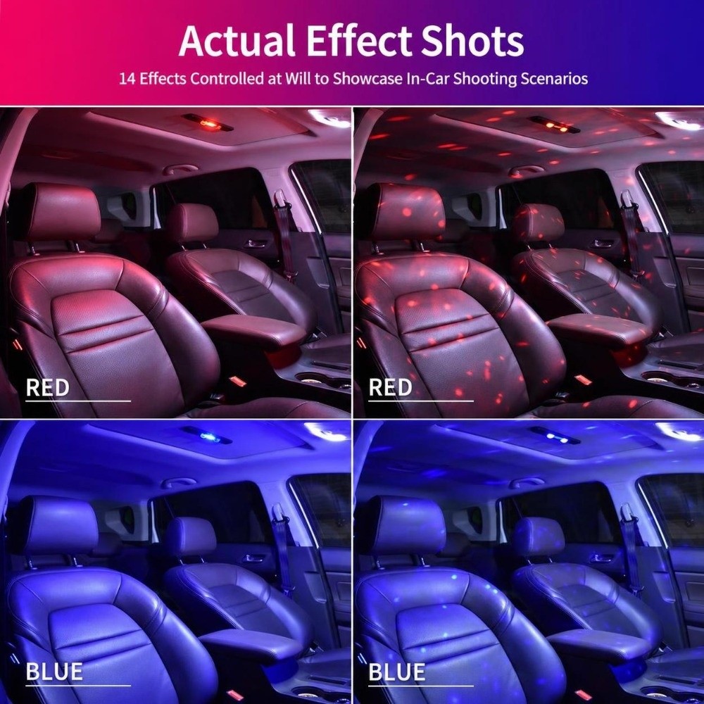 Lampu Ambient Interior Mobil y - Car Ambient Light Sound Activated ulasan dan harga
