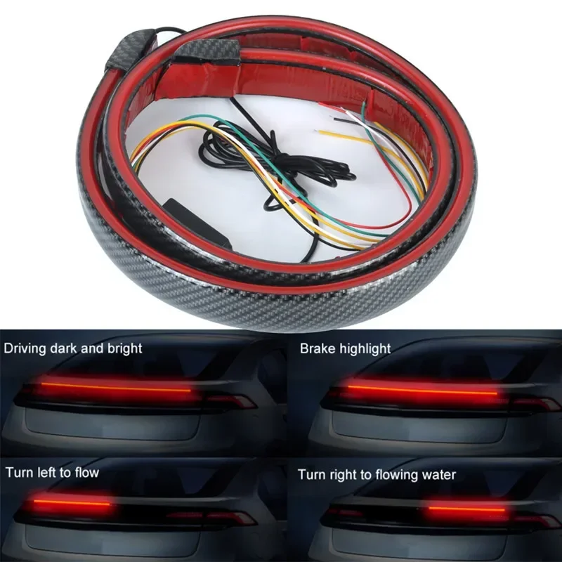 120/130CM Lampu Spoiler LED Se - Car Roof Star Light Fiber Optic ulasan dan harga