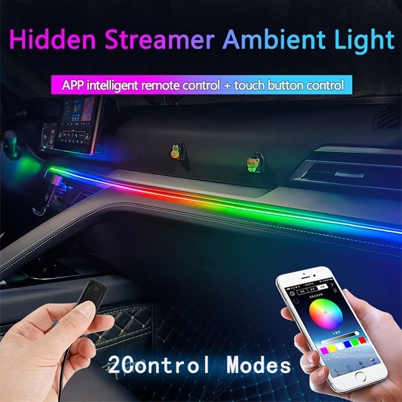 Lampu suasana mobil/64 warna a - Car Ambient Lighting 64 Color ulasan dan harga