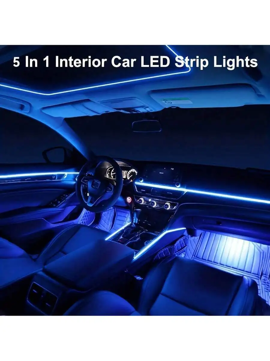 Lampu Interior Mobil, Lampu LE - Car Ambient Light Kit With Remote ulasan dan harga
