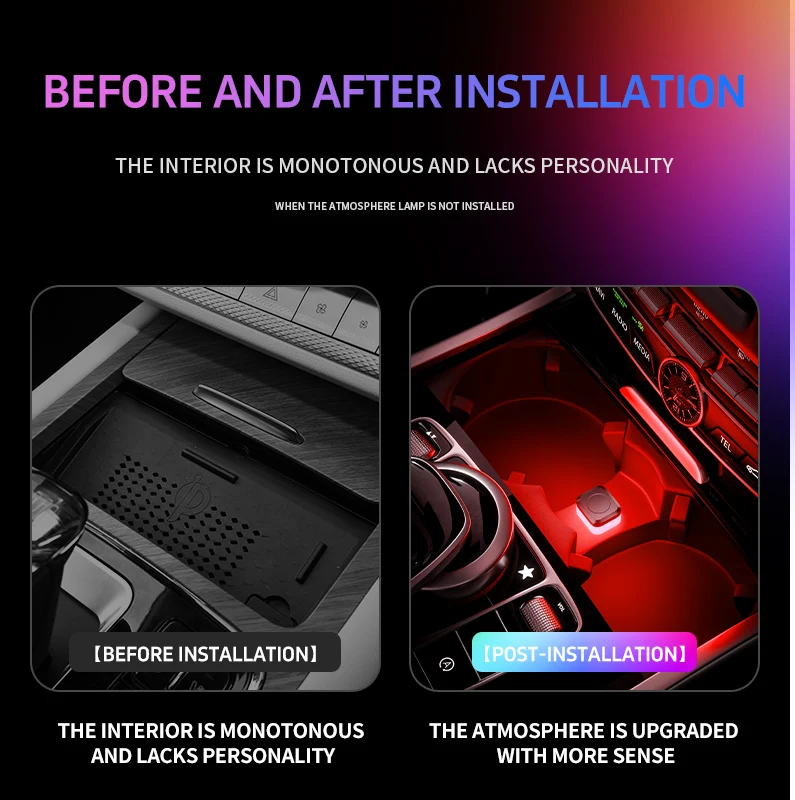 1x Lampu LED USB Mobil, Lampu  - Car Interior Led Strip App Control ulasan dan harga