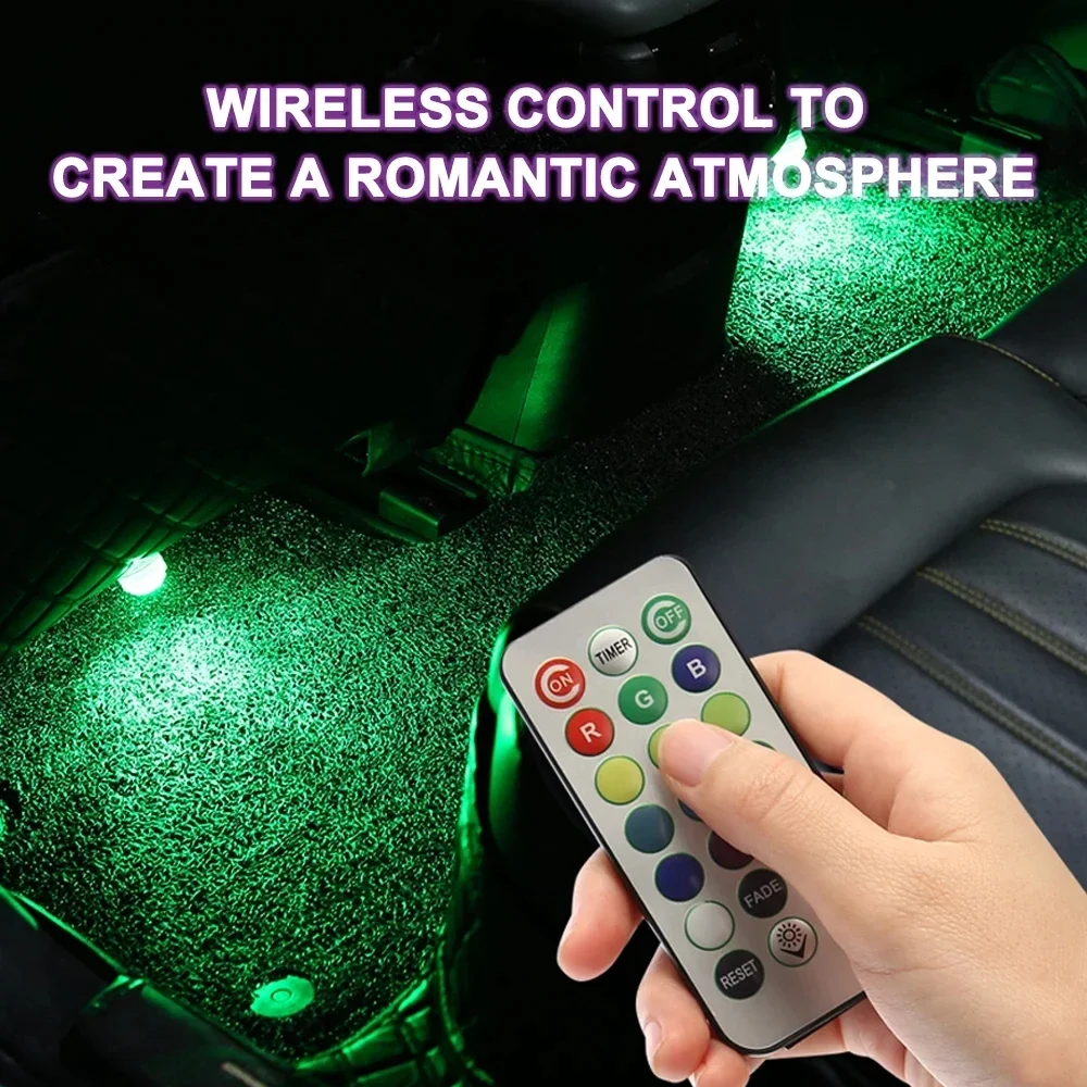 Lampu LED Interior Mobil Nirka - Car Ambient Light Kit With Remote ulasan dan harga
