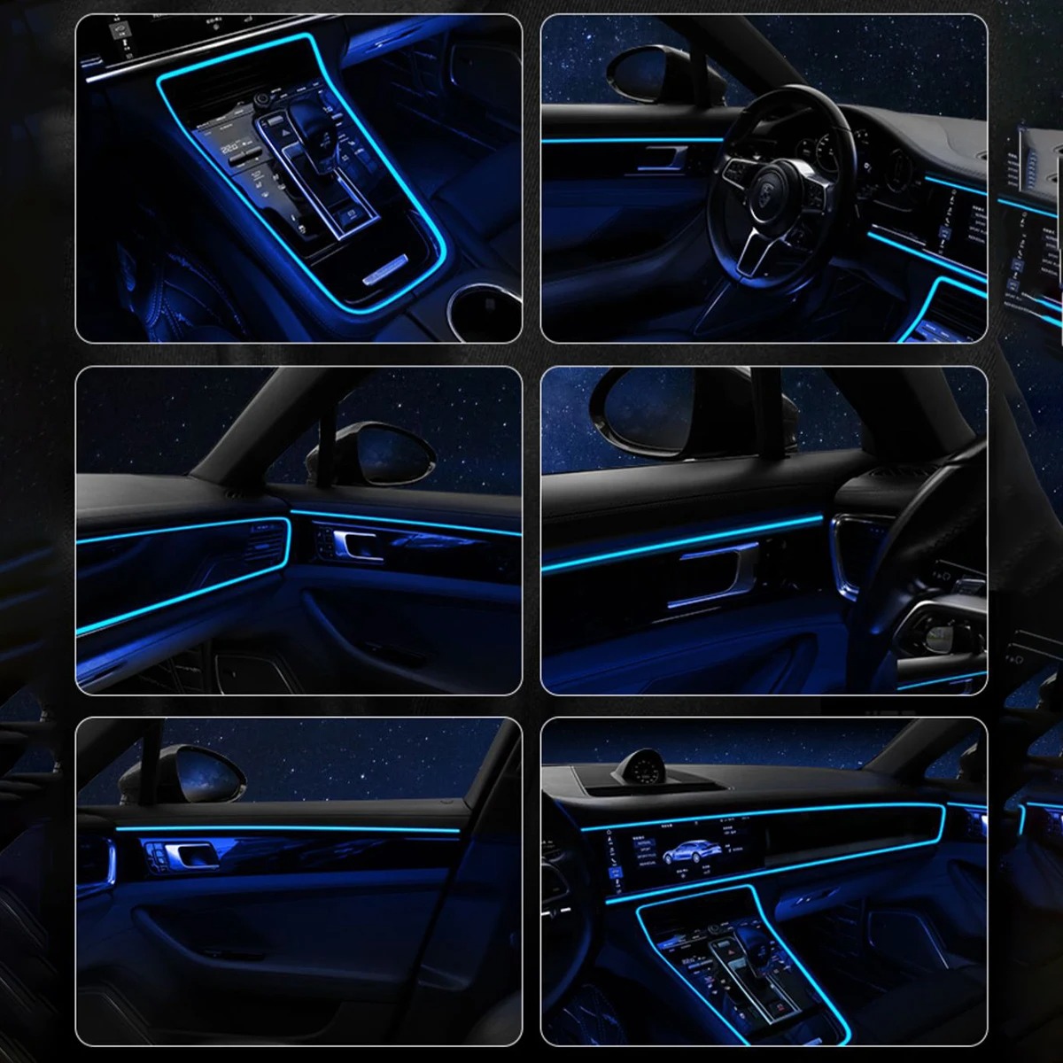 Lingkungan Mobil Kawat El LED  - Car Interior Neon Light Usb ulasan dan harga