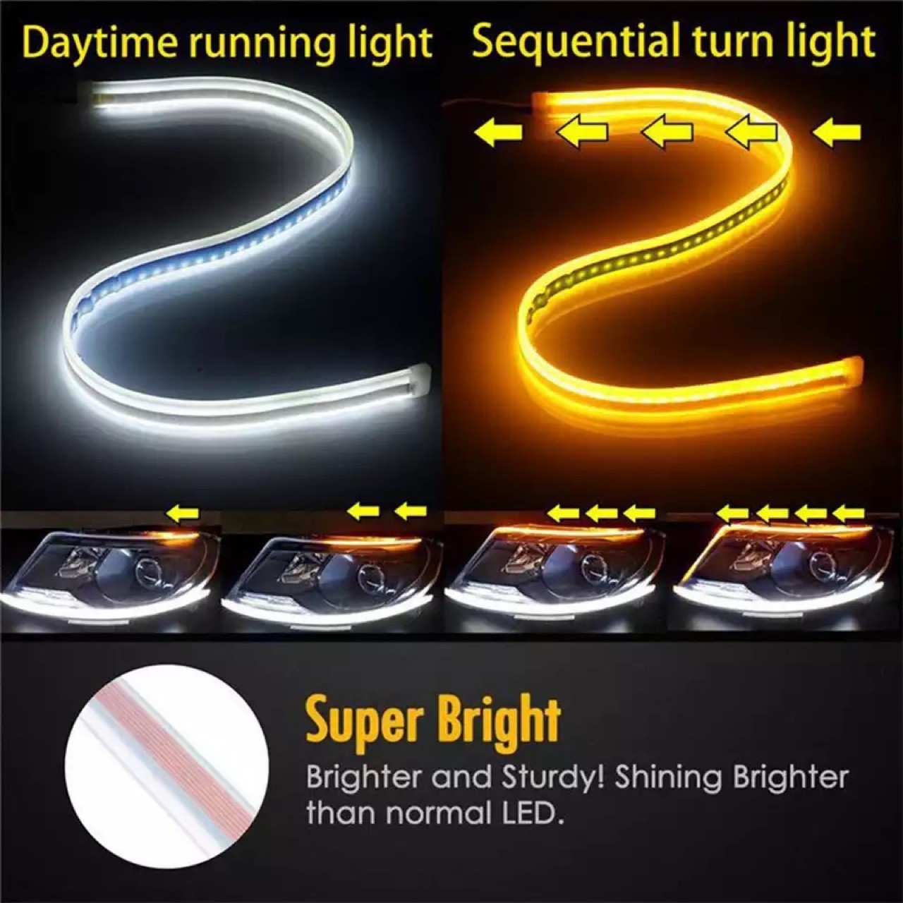 1Pc Lampu LED Fleksibel 12V un - Car Led Strip 12V Waterproof ulasan dan harga