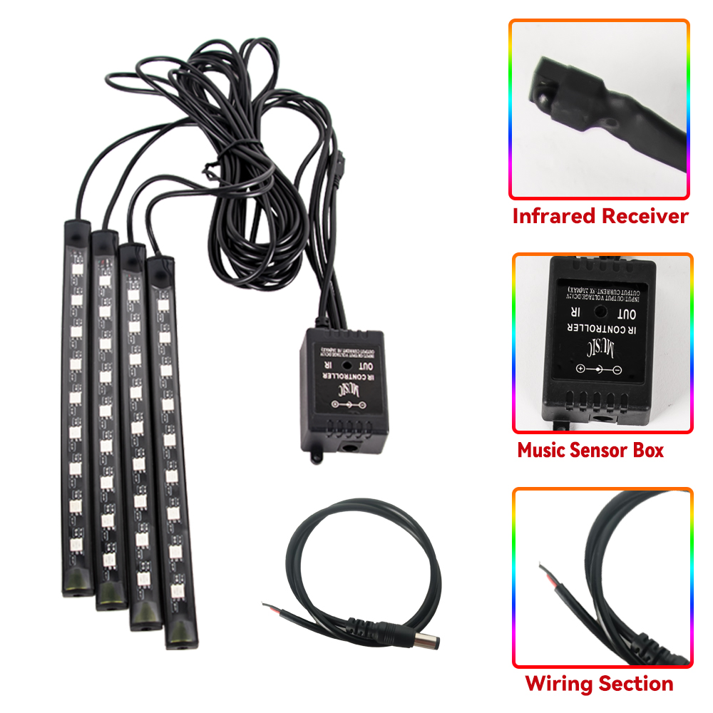 Strip lampu dekorasi sepeda mo - Car Led Strip 12V Waterproof ulasan dan harga