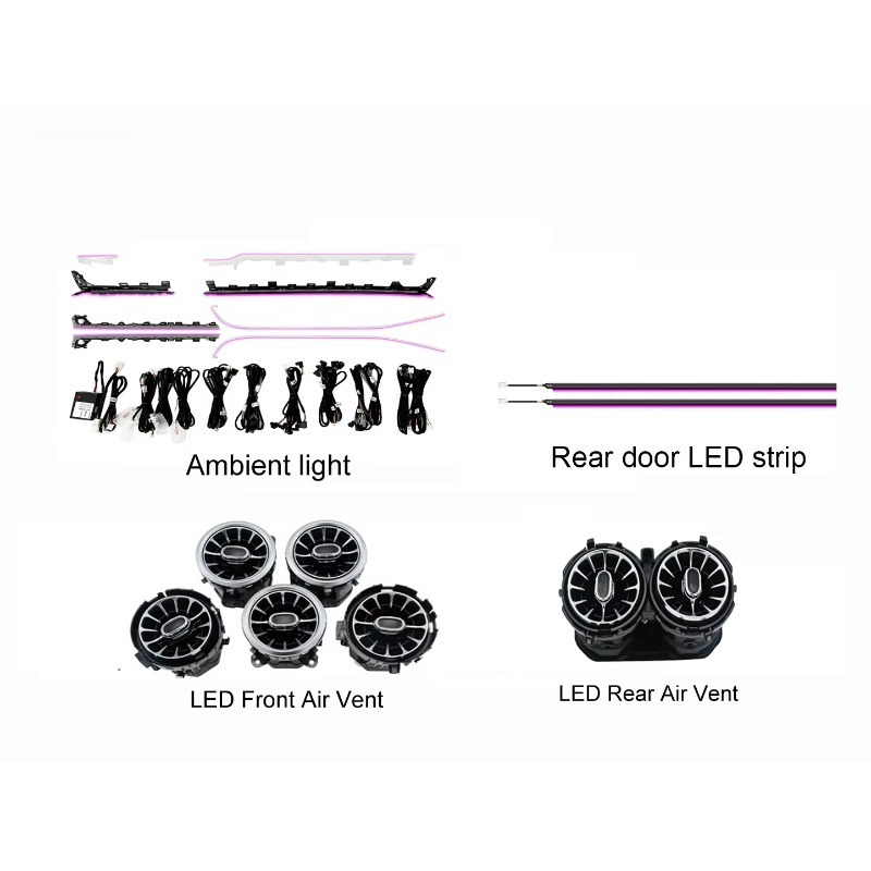 Lampu Atmosfer LED Interior RH - Car Ambient Lighting 64 Color ulasan dan harga
