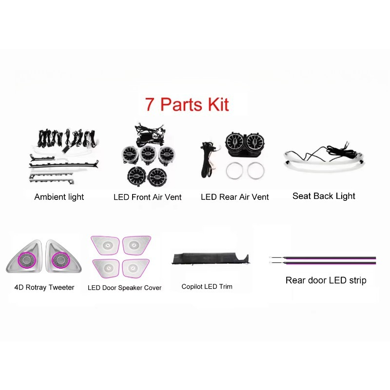 Lampu Atmosfer LED Interior RH - Car Ambient Lighting 64 Color ulasan dan harga