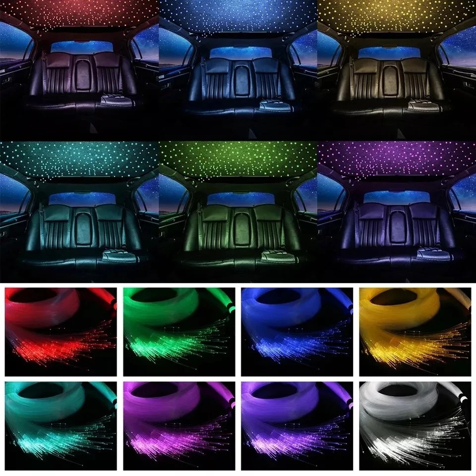 Lampu Serat Optik RGBW 6W untu - Car Roof Star Light Fiber Optic ulasan dan harga