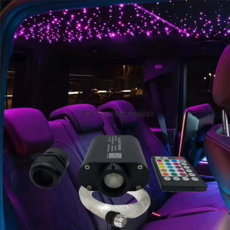 wmwmnu 16W RGBW Twinkle Fiber  - Car Roof Star Light Fiber Optic ulasan dan harga