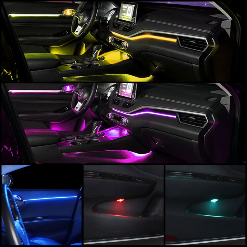 Lampu Ambient Interior Mobil L - Car Dashboard Light Fiber Optic ulasan dan harga