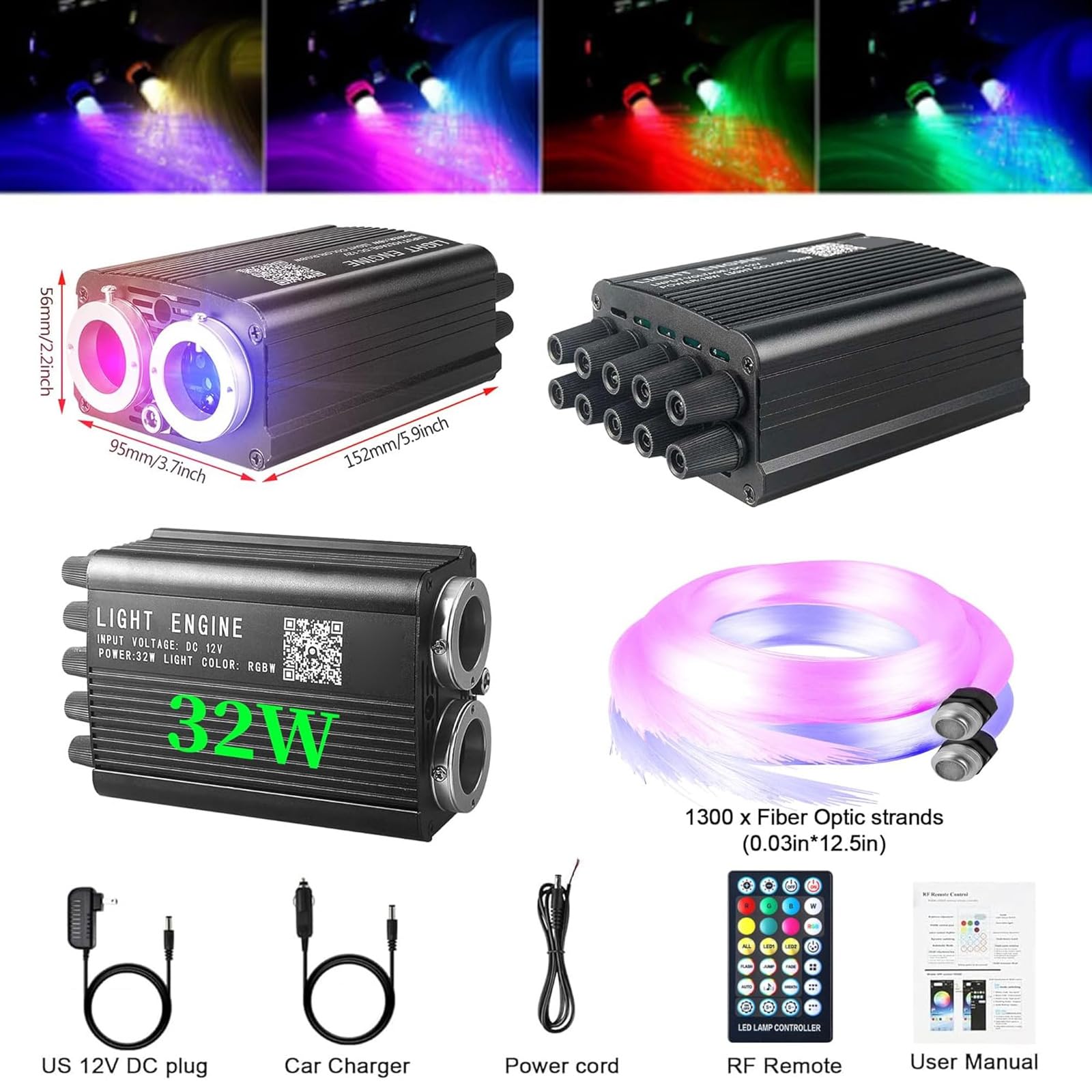 Kit Lampu Langit-langit Mobil  - Car Roof Star Light Fiber Optic ulasan dan harga