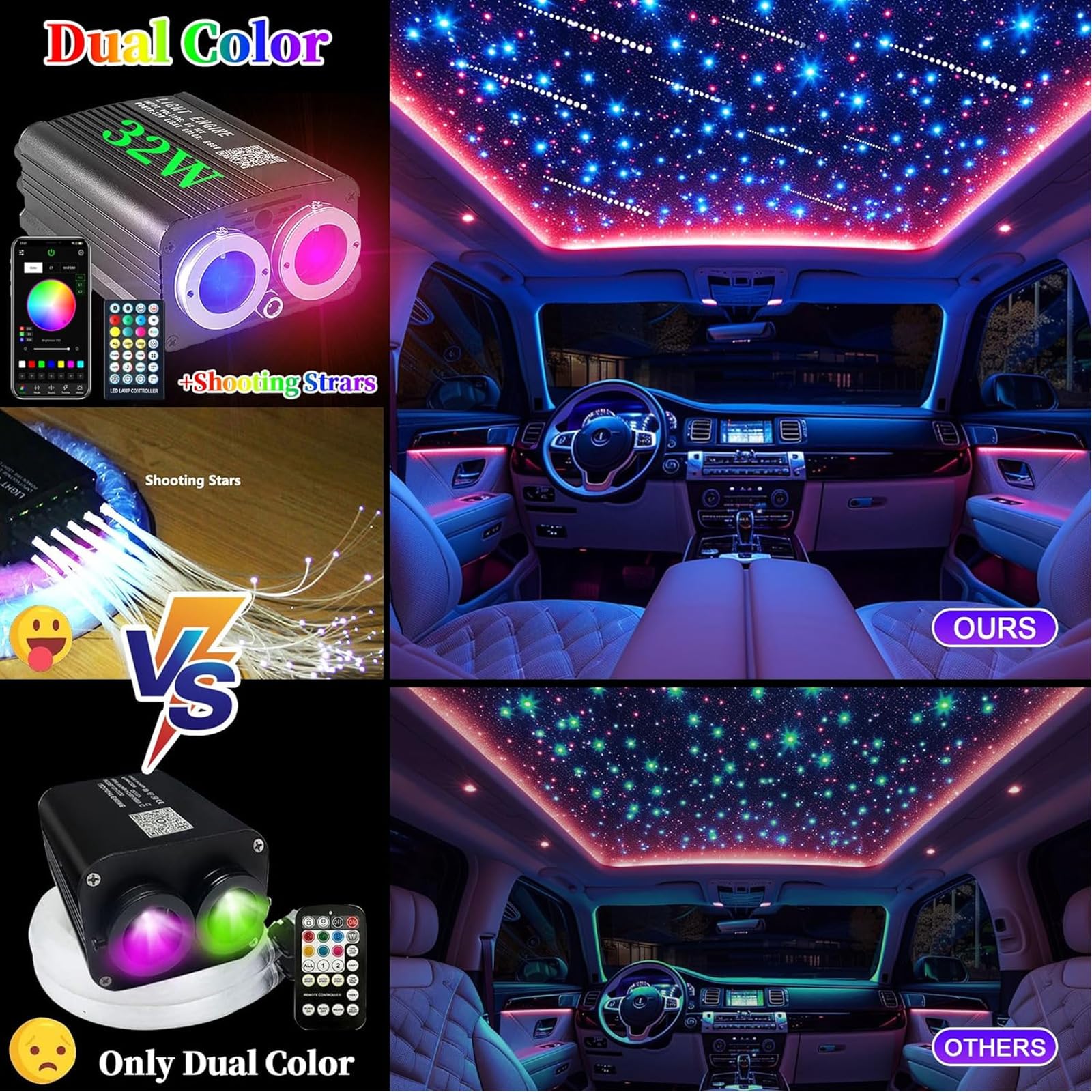 Kit Lampu Langit-langit Mobil  - Car Roof Star Light Fiber Optic ulasan dan harga