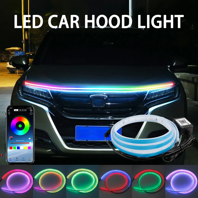 120/150/180Cm Lampu Hias Kap M - Car Led Strip 12V Waterproof ulasan dan harga