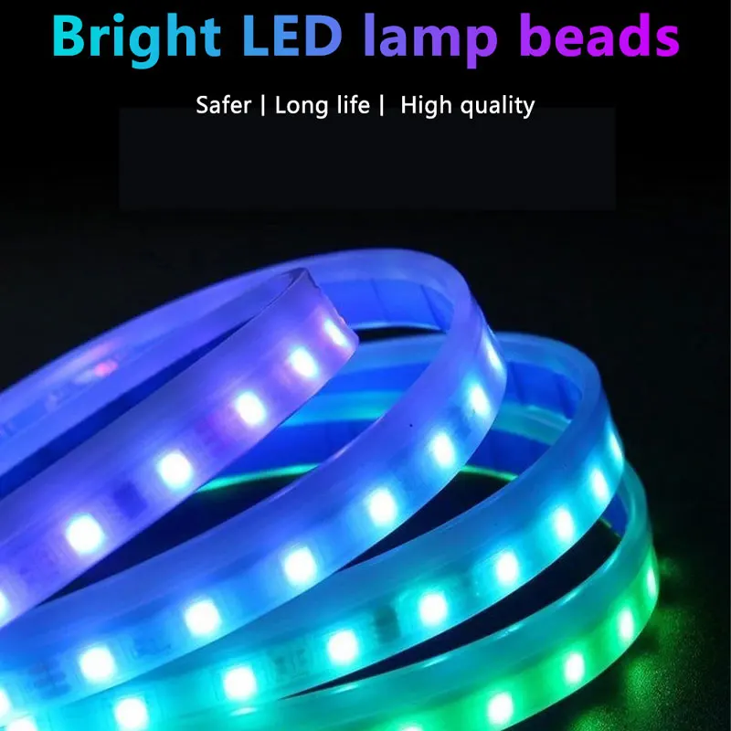 120/150/180Cm Lampu Hias Kap M - Car Led Strip 12V Waterproof ulasan dan harga