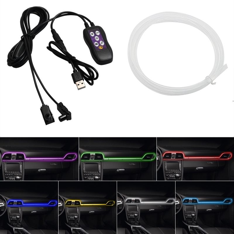 Lampu Suasana Interior Mobil U - Car Interior Neon Light Usb ulasan dan harga