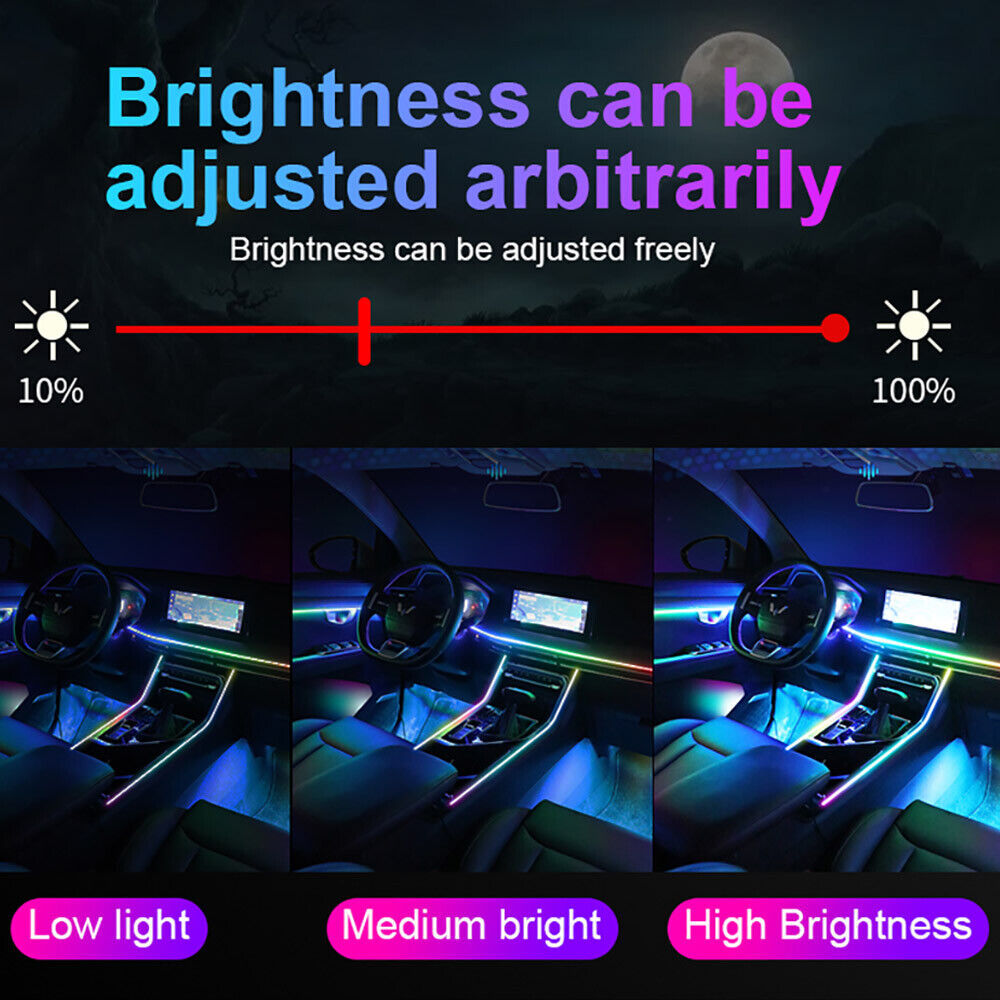 Lampu setrip LED 22 dalam 1 RG - Car Dashboard Light Fiber Optic ulasan dan harga