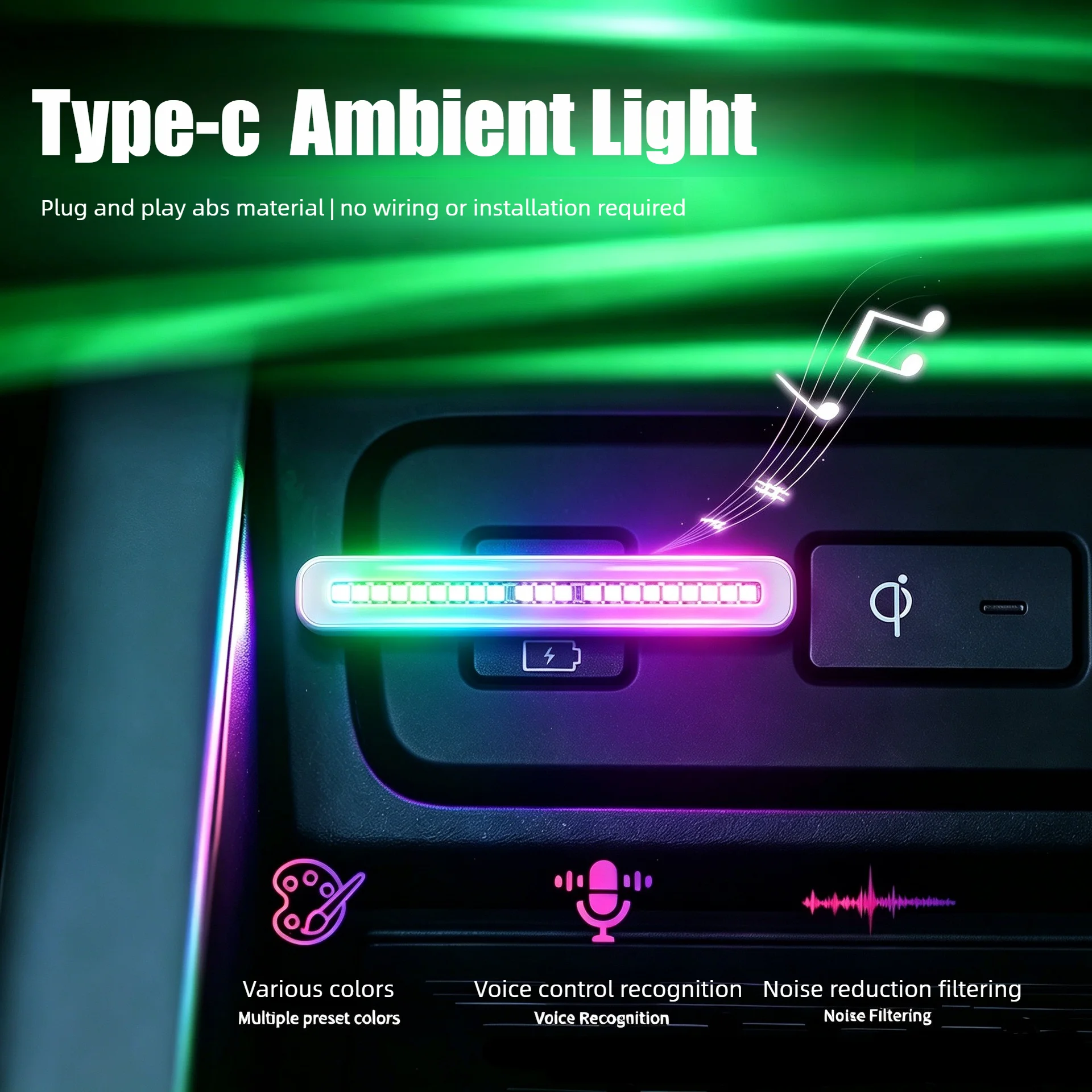 Lampu Atmosfer Mobil dengan La - Car Ambient Light Sound Activated ulasan dan harga