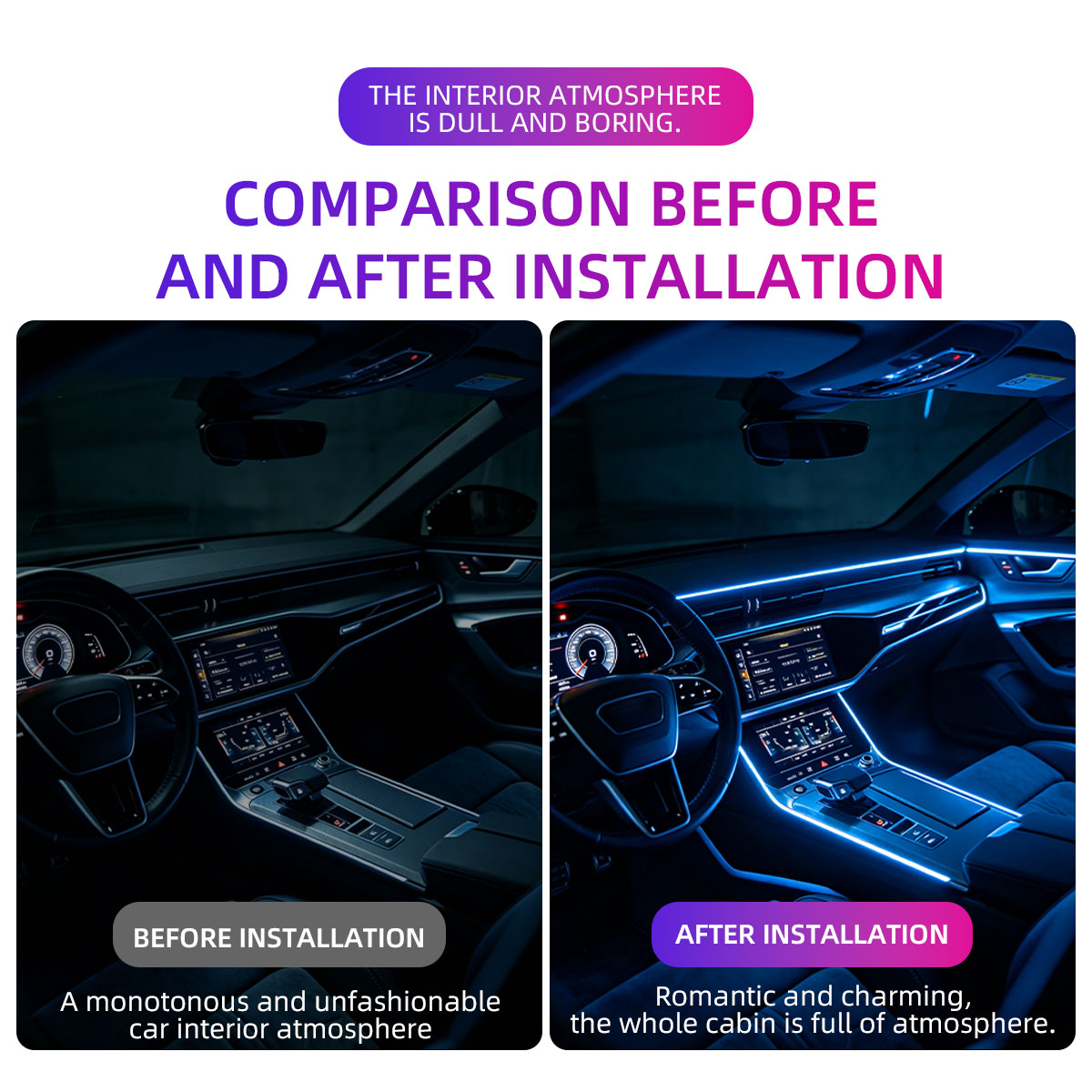 Lampu Serat Optik RGB Dekorasi - Car Dashboard Light Fiber Optic ulasan dan harga