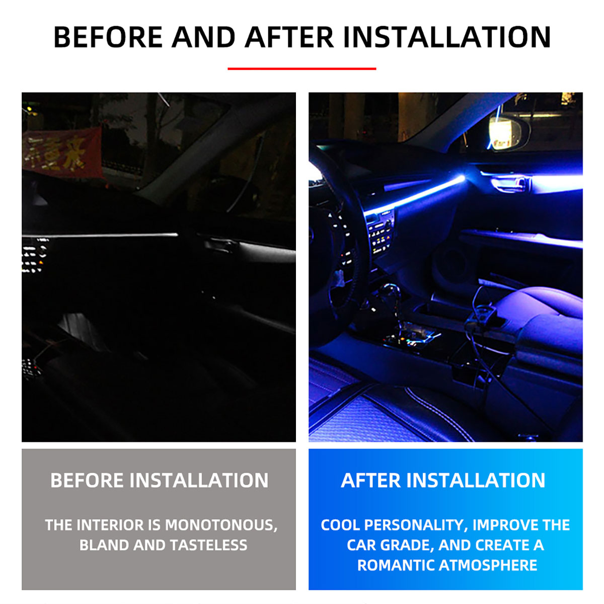 Lampu Serat Optik LED Dingin u - Car Dashboard Light Fiber Optic ulasan dan harga
