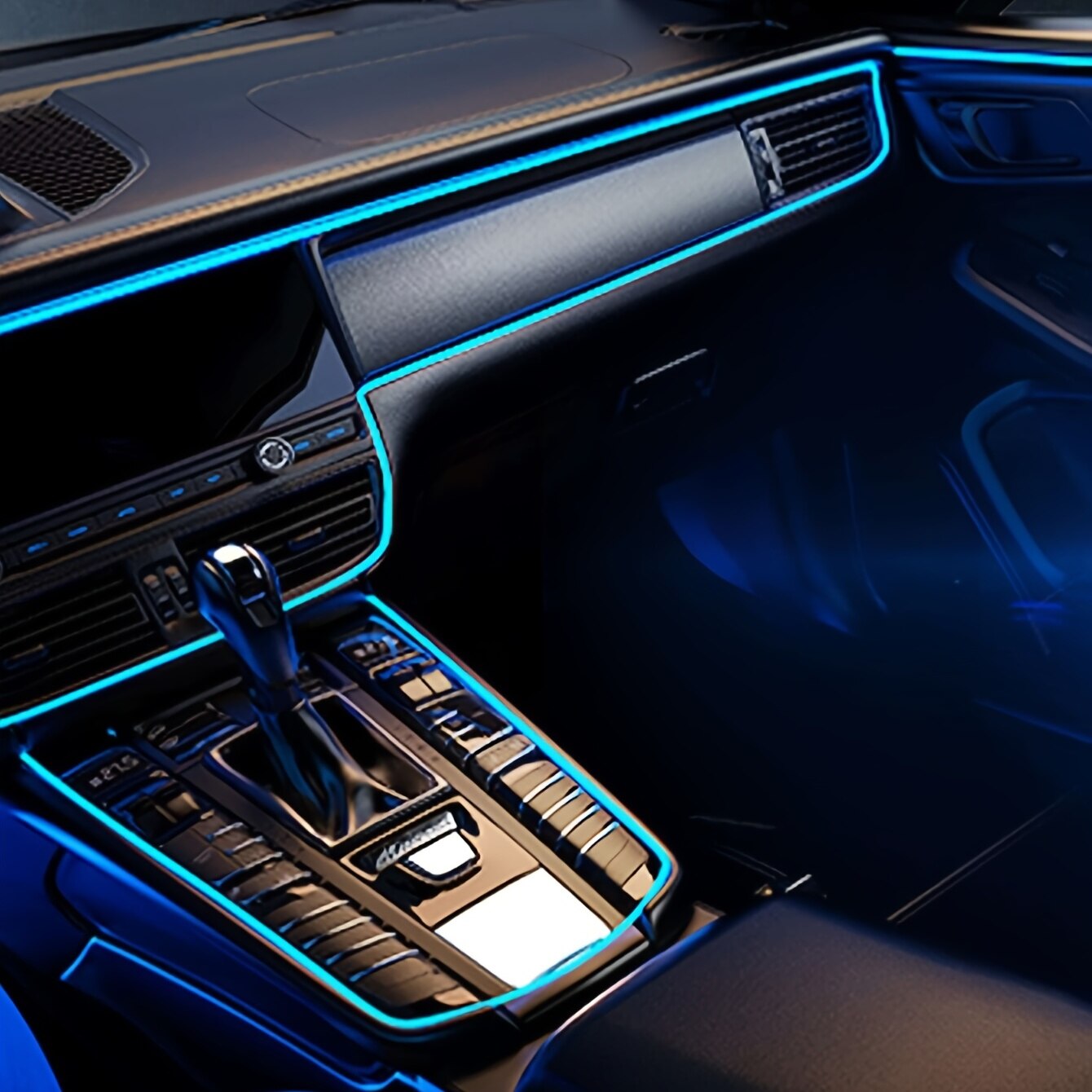 Lampu dekorasi Interior mobil, - Car Interior Neon Light Usb ulasan dan harga