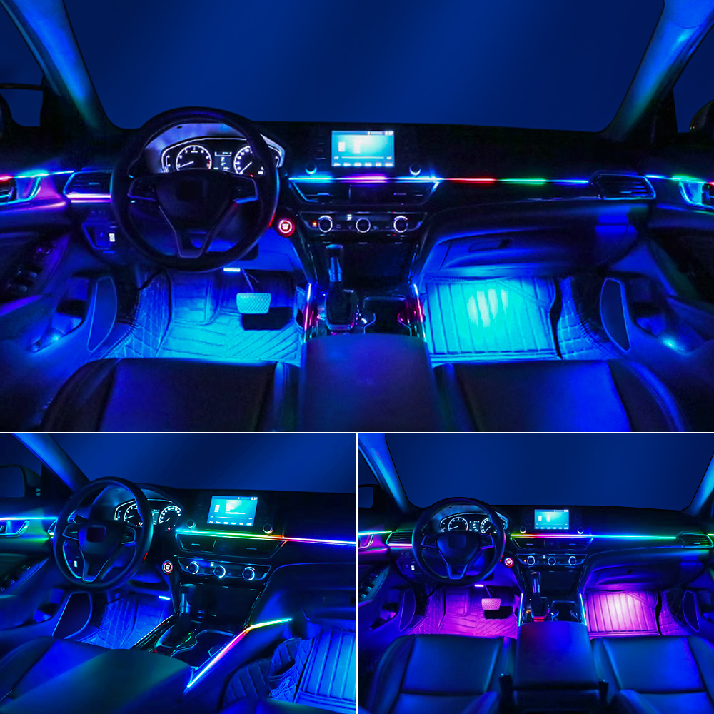 Lampu Sekitar Mobil Led Univer - Car Ambient Lighting 64 Color ulasan dan harga
