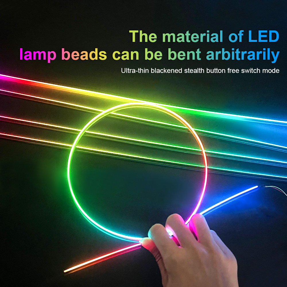 RGB LED Lampu Suasana Mobil Si - Car Dashboard Light Fiber Optic ulasan dan harga