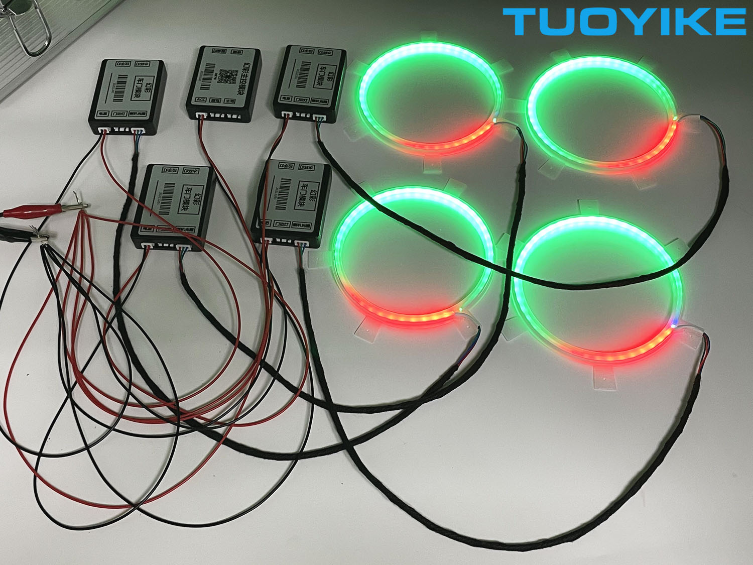 4PCS LED Symphony Car Audio Ho - Car Ambient Light Door Panel Acrylic ulasan dan harga