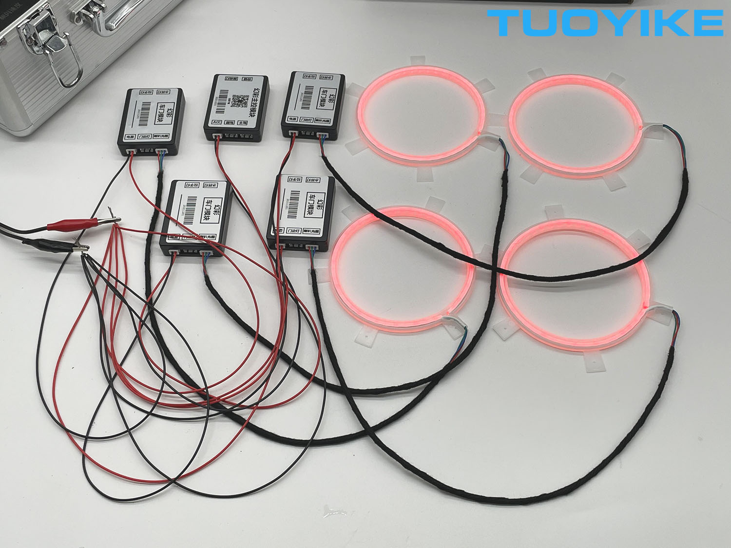 4PCS LED Symphony Car Audio Ho - Car Ambient Light Door Panel Acrylic ulasan dan harga